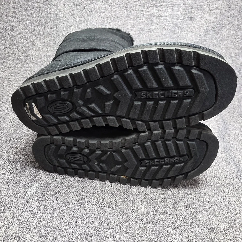 Sketchers Australia Women's Black Tall Pull On Winter Boots Size 9